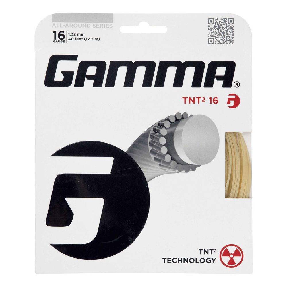 Струны теннисные Gamma TNT2 String Set 12,2m - Ecru