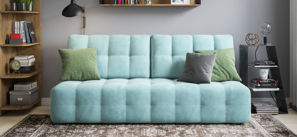 Диван Босс Мини Велюр Монолит аква