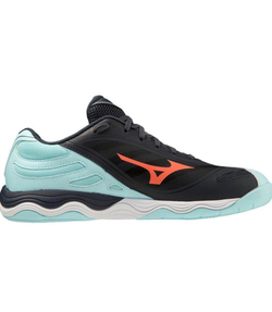 MIZUNO, WAVE MEDAL 7, Table Tennis, Turquoise/CBlue/Soleil, WOMEN, US 5,5 /EUR 37 /UK 4,5 /СМ 23,5