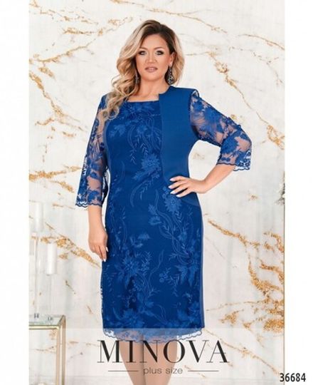 Платье 385СБ-электрик Minova Фото 2