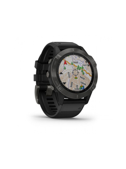 Fenix 6 Sapphire серые с черным ремешком