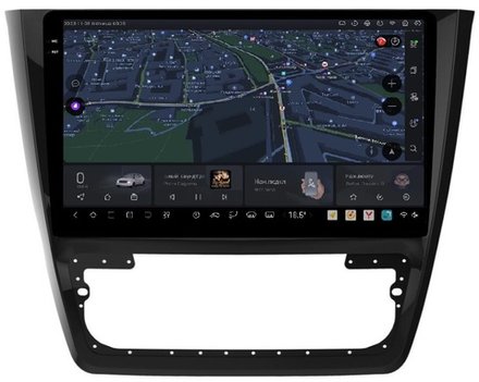 Магнитола для Skoda Yeti 2009-2018 (кондиционер) - Carmedia OL-1919 QLed+2K, Android 13, UIS7870 (DUDU7), CarPlay, SIM-слот