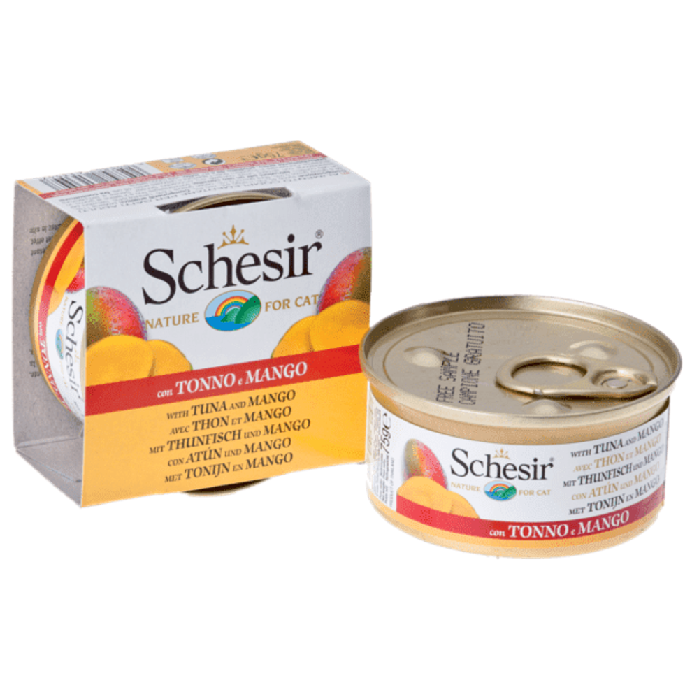 &quot;Schesir&quot; консервы для кошек ТУНЕЦ+МАНГО 75гр