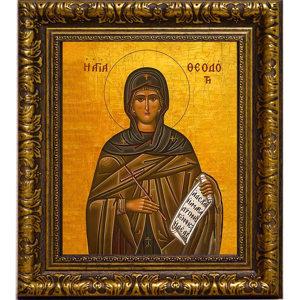 Феодотия Азийская преподобная. Икона на холсте.