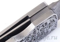 Нож Paolo Gidoni Gidowolf Engraver Stefano Perlottiфотография - 7