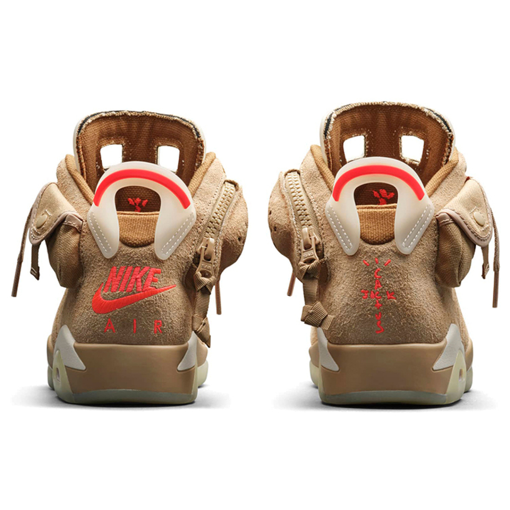 Кроссовки Travis Scott x Air Jordan 6 Retro British Khaki