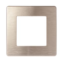Рамка для розеток и выключателей ЭРА Серия 12 12-5101-04 на 1 пост, Сатин, шампань