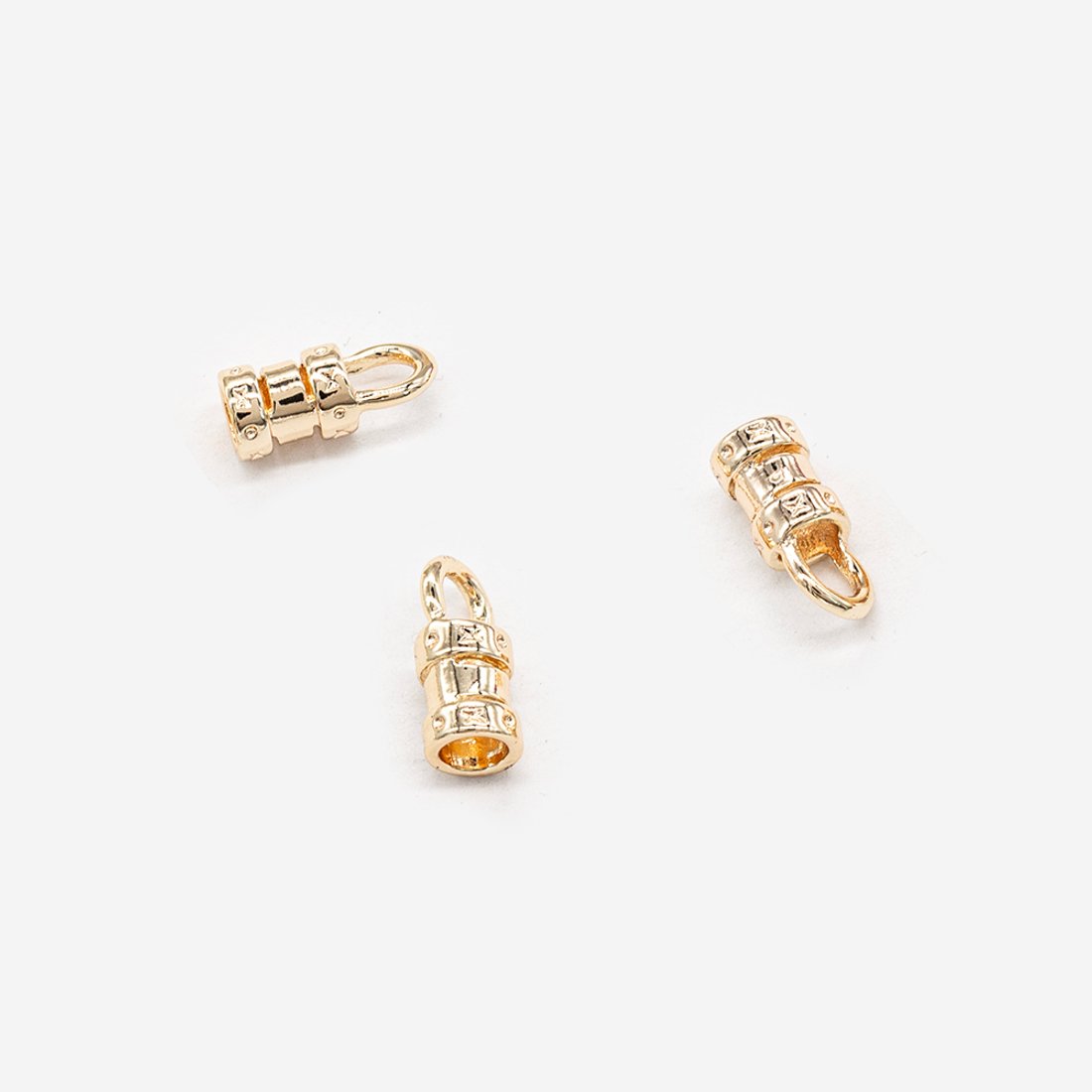 Концевик зажимной 10*4,5мм, позолота