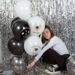 Занавес Дождик Серебро, Металлик, 100*300 см, 1 шт.