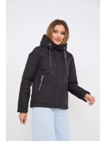 Куртка демисезонная больших размеров с капюшоном