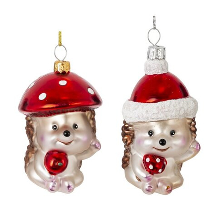 GAEM Украшение новогоднее "Ёжик", L5 W5,5 H10,5 см, 2в.