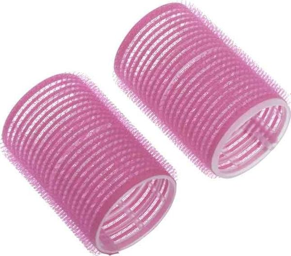Бигуди-липучки розовые d 24 мм (10 шт) DEWAL BEAUTY DBL24