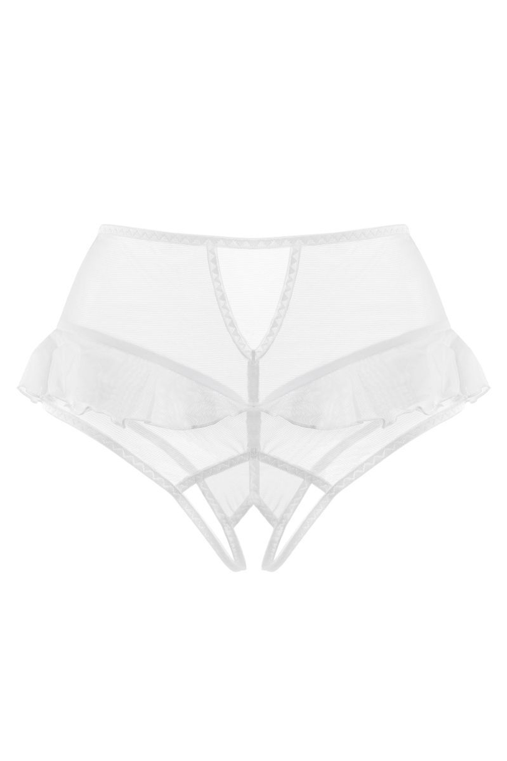 Эротические трусики Lana с высокой посадкой (Размер: 54-56) (Цвет: белый)