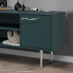 Тумба под ТВ Арт Колор matte 117см Стайл Сильвер Зеленый бирюзовый матовый