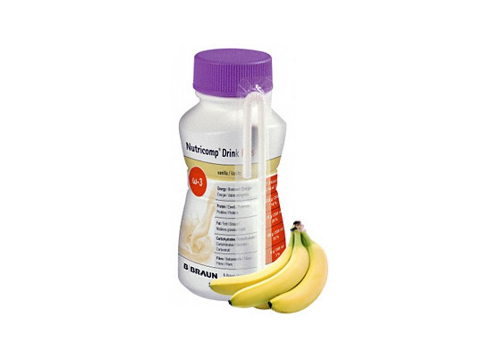 Нутрикомп Дринк Плюс Банановый 200 мл, в пластиковой бутылке