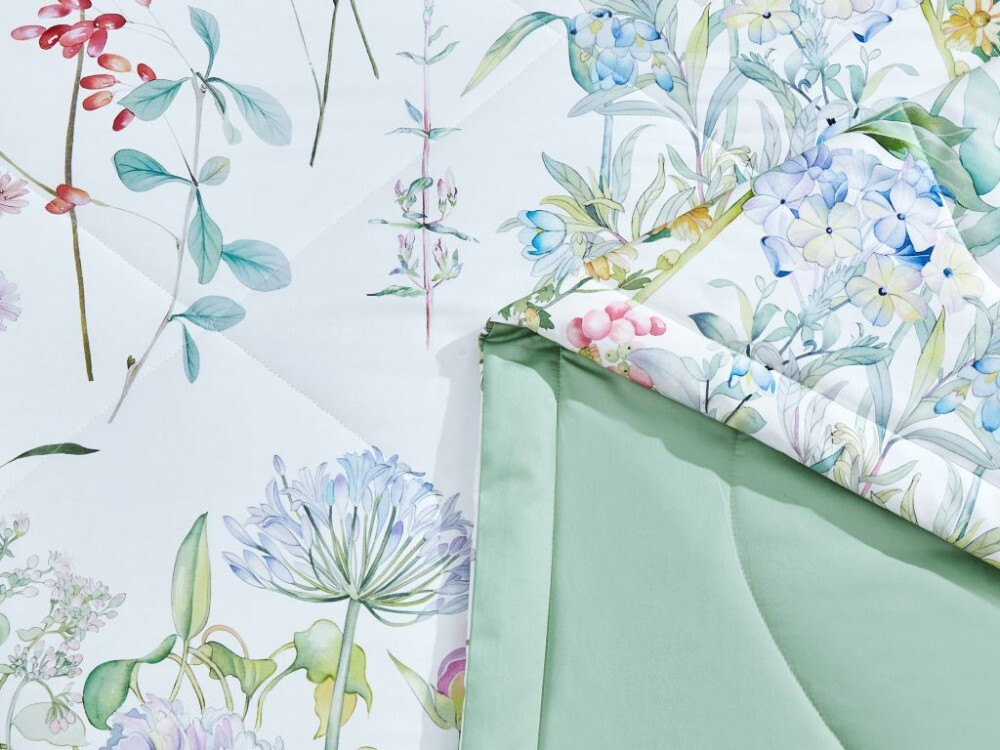 Постельное белье с одеялом 2 спальное евро Asabella Premium 1380-OMP