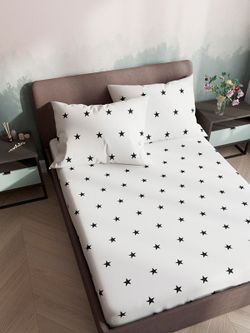 Постельное белье Simple House "Spatial (компаньон)" евро   наволочки 50х70 2шт Простынь на резинке 180х200 см  Пододеяльник 200х215 см