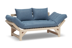 Диван кушетка Элиза, рогожка, синий