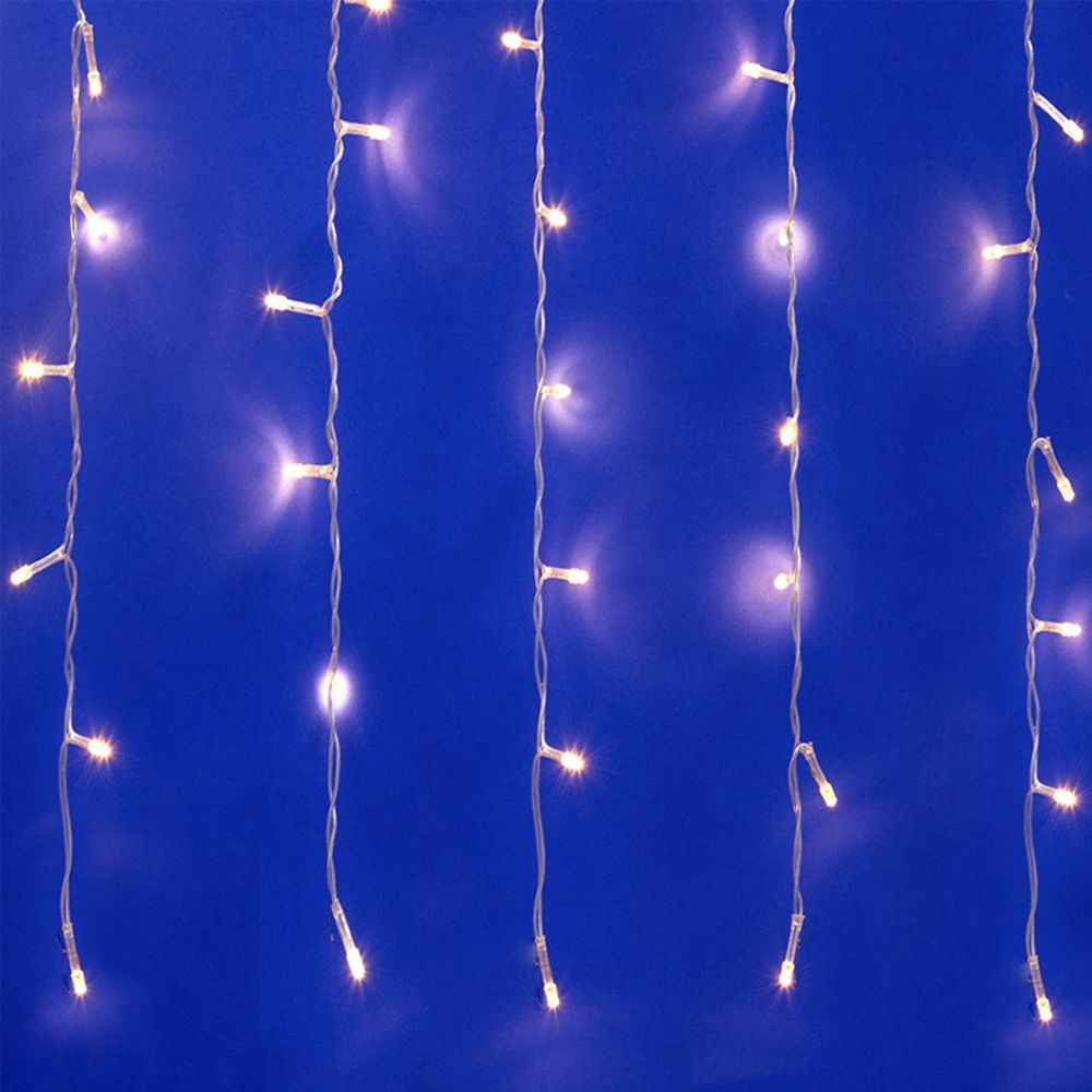 ULD-C3020-160-DTA WARM WHITE IP20 Занавес светодиодный. 3х2м. 160 светодиодов. Теплый белый свет. Провод прозрачный. TM Uniel