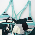 Женский топ-бра Reebok TS Lux Strappy Bra- AOP
