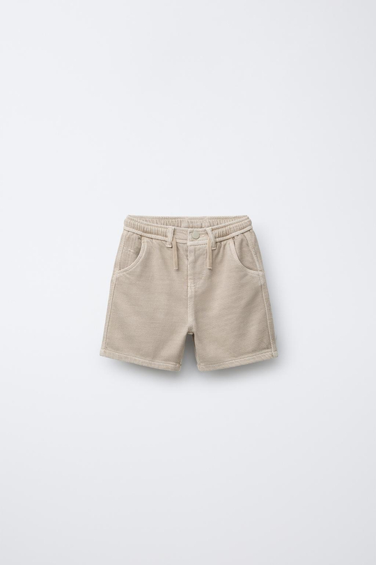 ZARA БЕРМУДЫ STANDARD SOFT TOUCH, ЭКРЮ