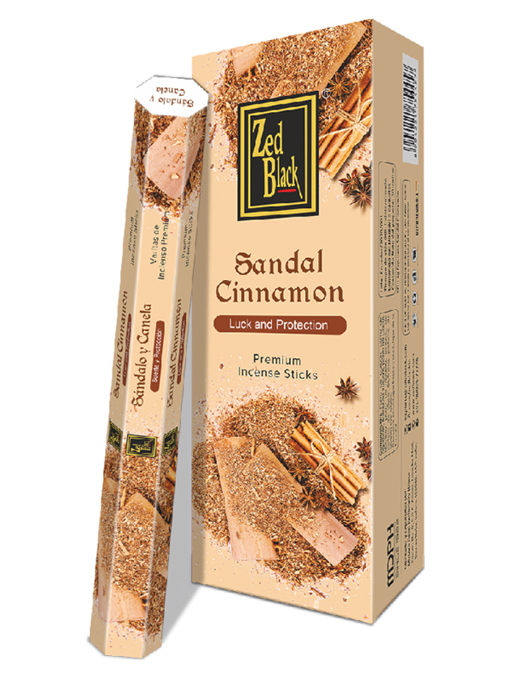 Zed Black Spanish Series Sandal Cinnamon шестигранник Благовоние Сандал Корица