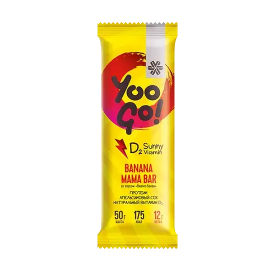 Батончик Banana Mama (вишня-банан) Yoo Gо