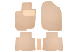 Коврики в салон для TOYOTA Rav 4 Long 2005-2010, универсал, 5 шт. (текстиль, бежевые) KLEVER04481822112KH