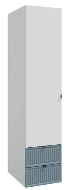 Шкаф для одежды, шкаф белый,синий, Окленд 79-655Т