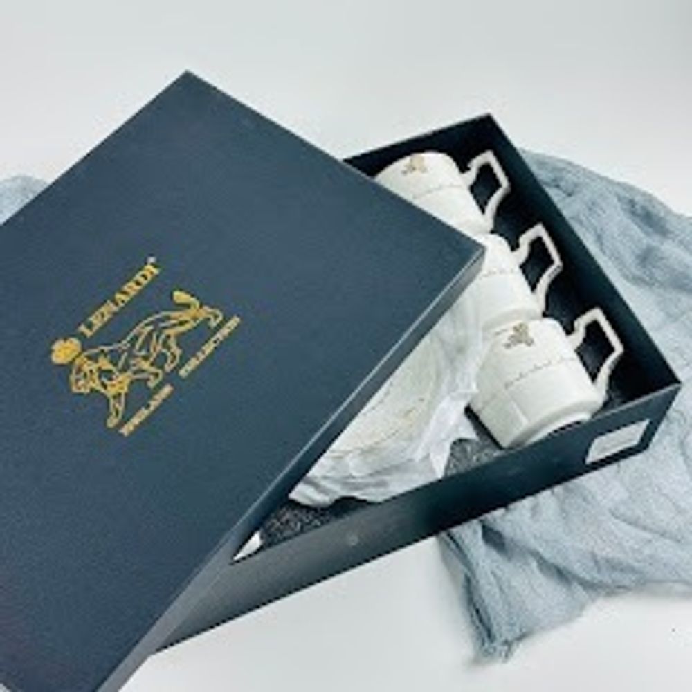 Lenardi 244-061 Кофейный набор 12пр. 130мл в под.уп.(х12)Фарфор