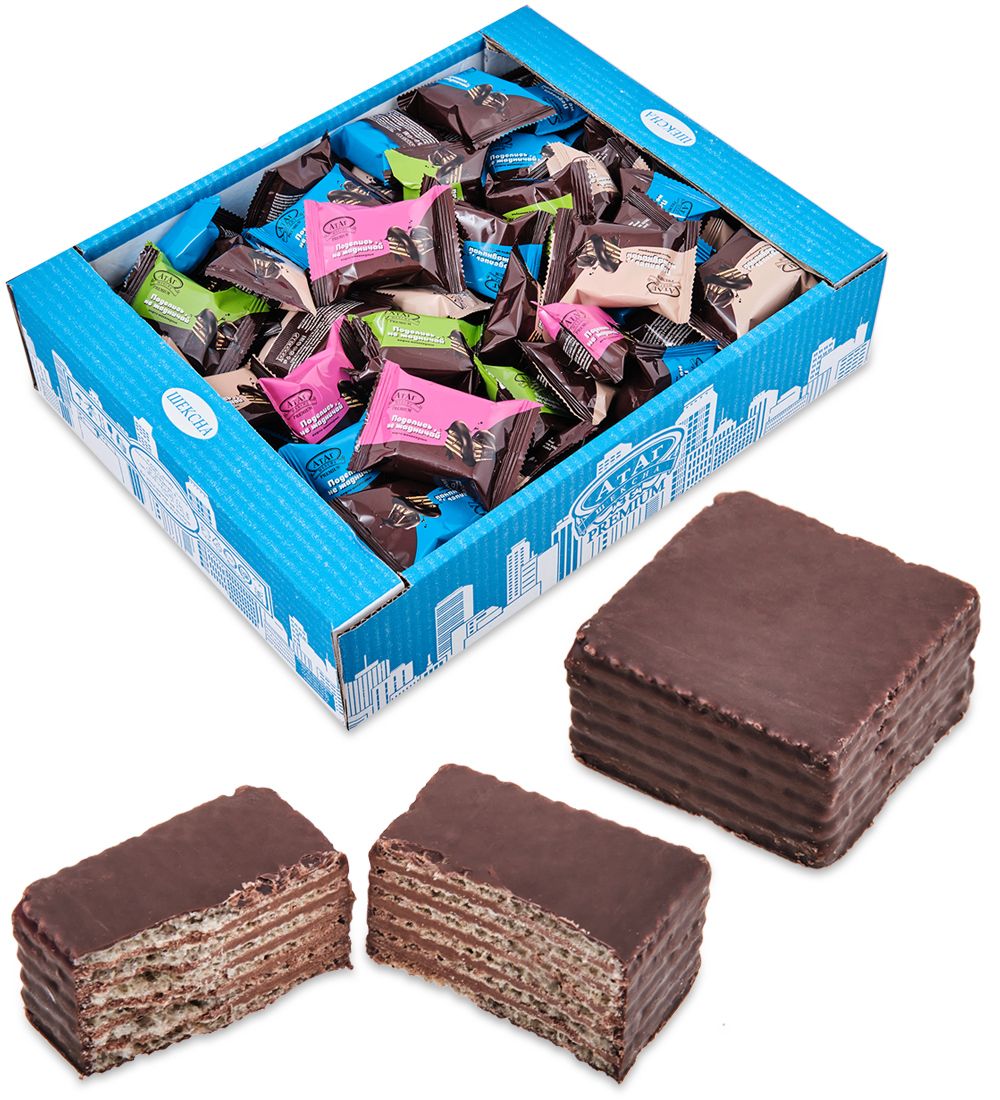 AT-100/2 Вафли глазированные «Поделись, не жадничай» 1,5 кг