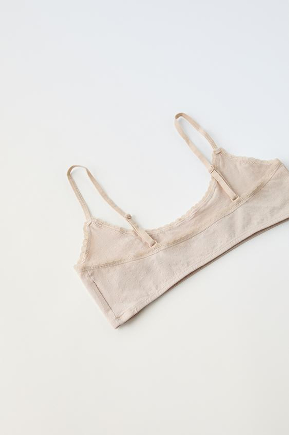 ZARA НАБОР ИЗ ТРЕХ ТОПОВ ИЗ РЕЛЬЕФНОЙ ТКАНИ, РАЗНОЦВЕТНЫЙ