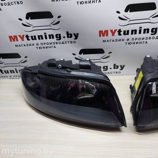 Передние фары black для Audi A4 B6