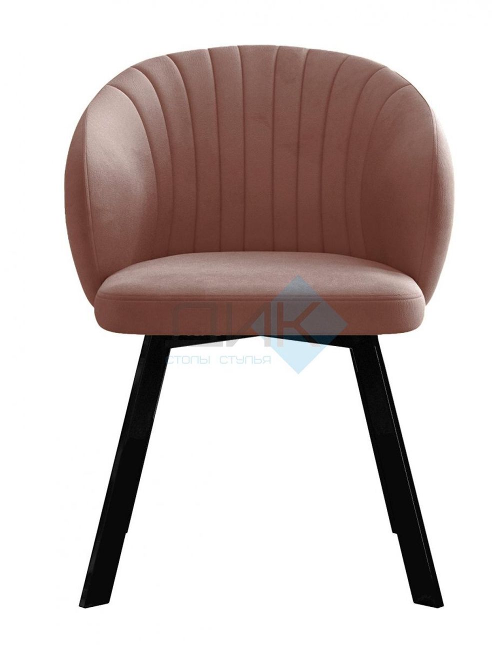 Стул DikLine 258 поворотный опоры чёрные