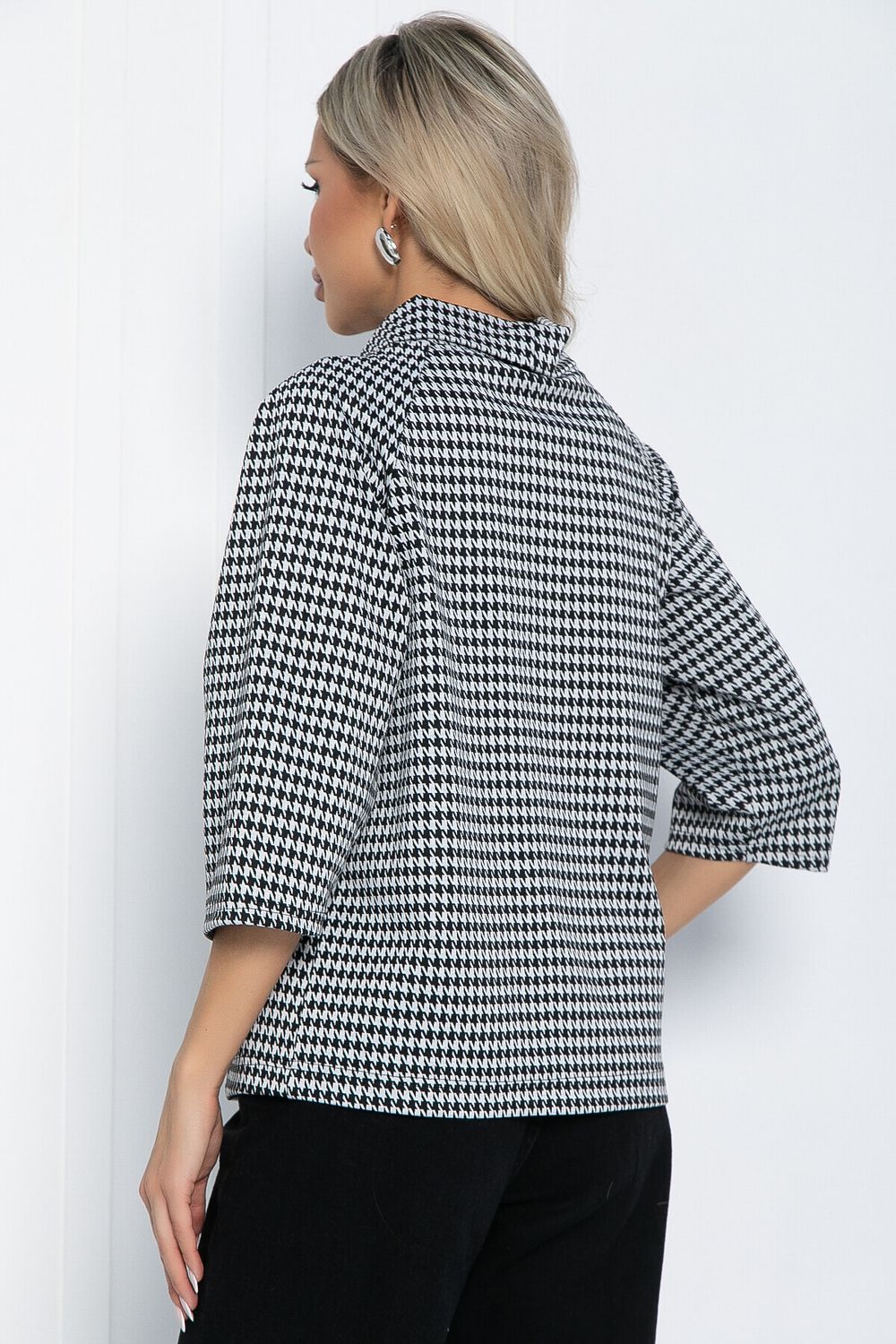 Джемпер Эдельвейс (черно-белая) Б12403-18 LT Collection