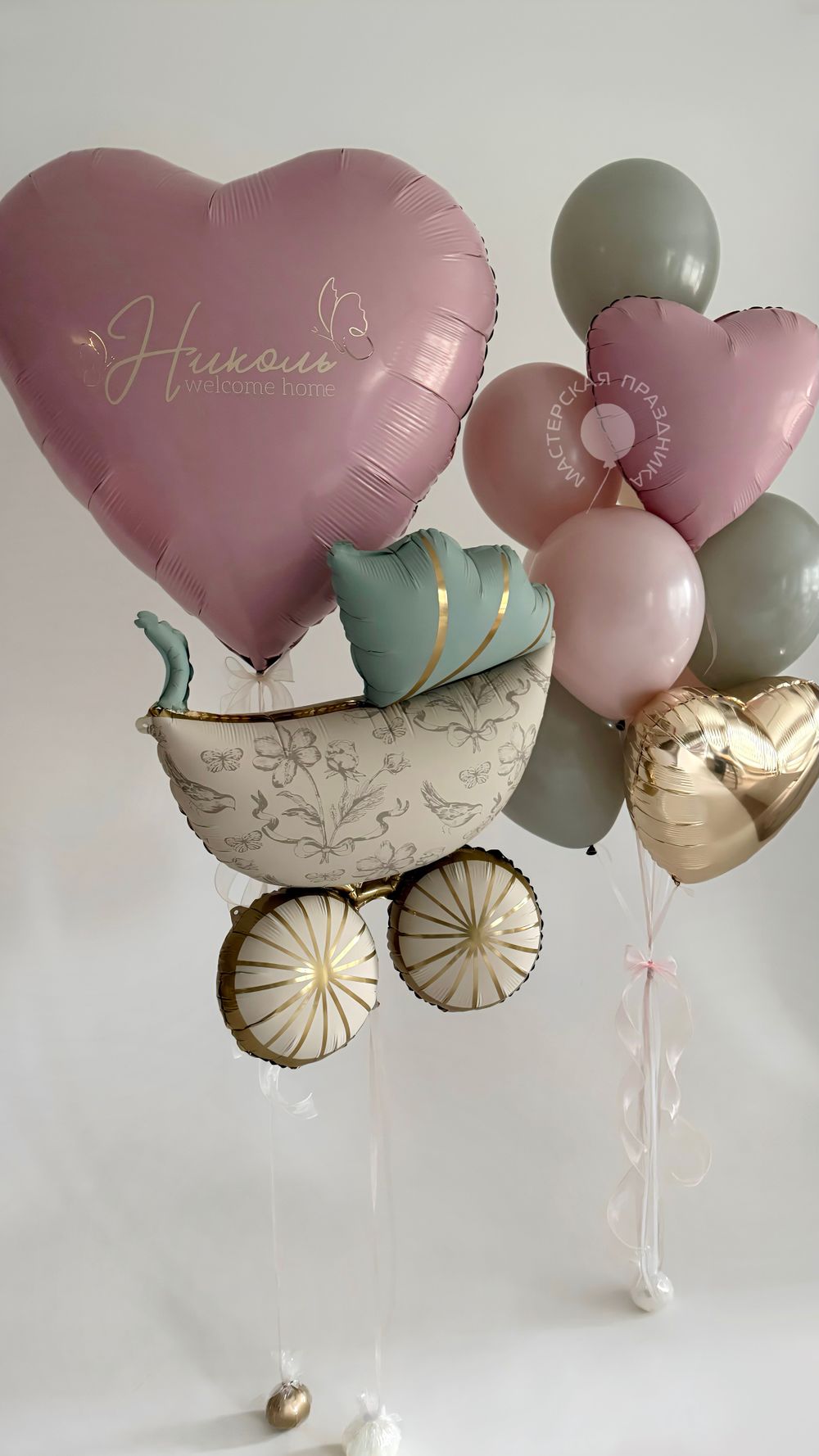Воздушные шары на выписку девочки №8859  Изображение2