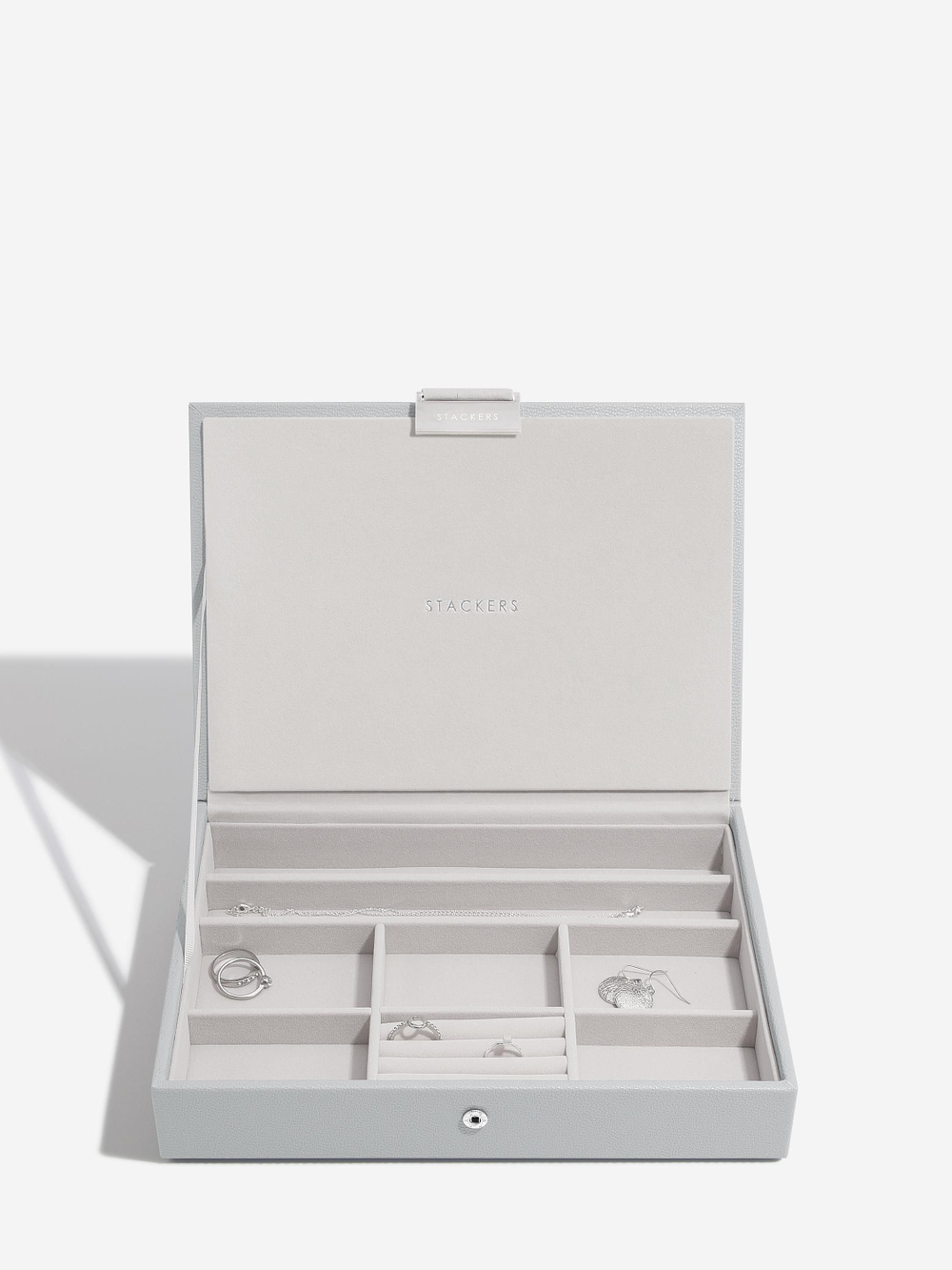 Органайзер для украшений Stackers Classic Jewellery Box Lid - Taupe Woven (Sage Green / светло-зеленый / Sage Green)