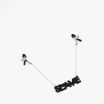 Зажимы на соски с кожаной подвеской Slave