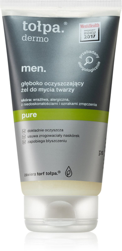 Tołpa Dermo Men - гель для глубокого очищения лица /   150  ml  / GTIN 5900107006958