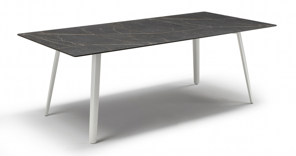 Стол ламинированный Scab Design Squid, белый, черный мрамор Сахара