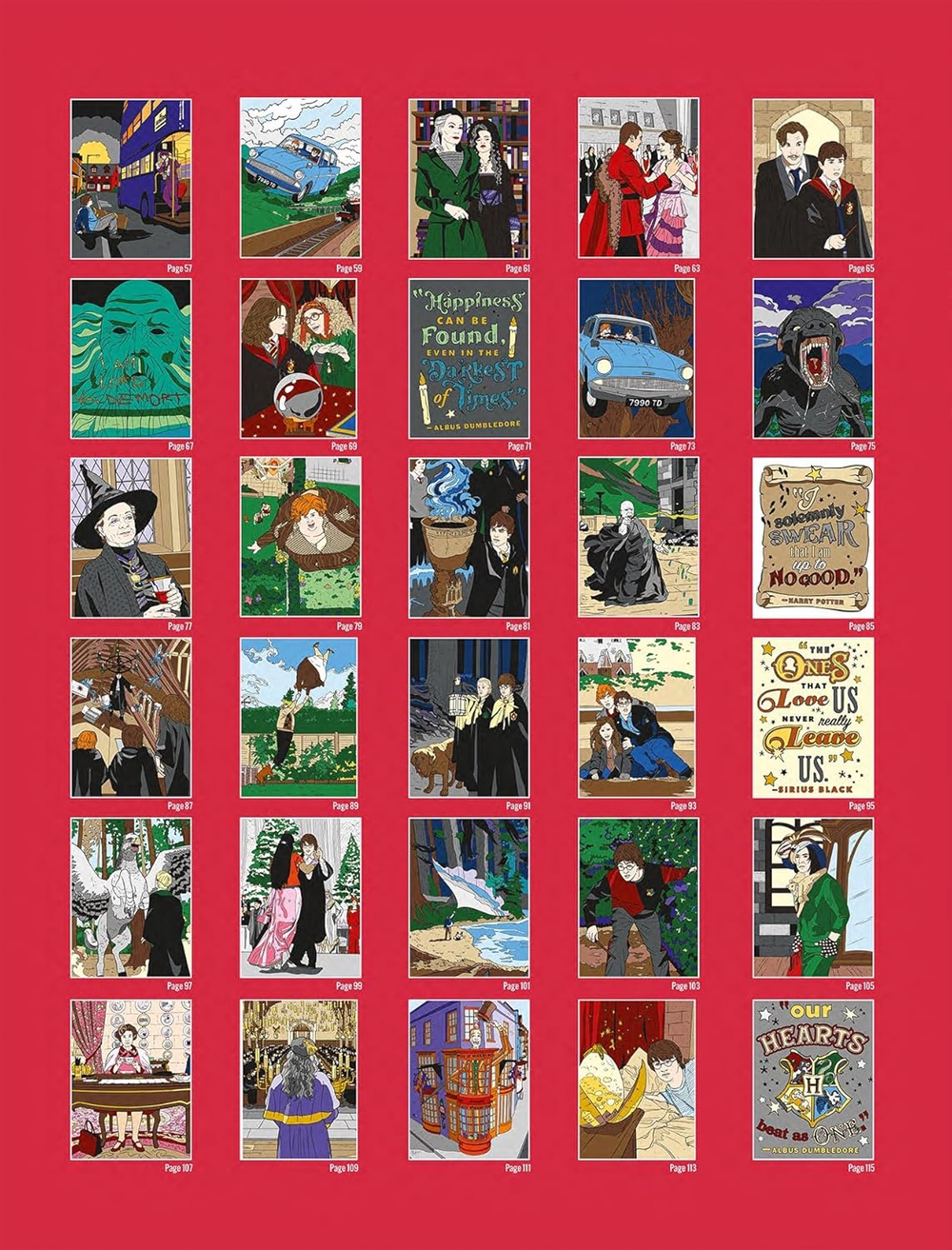 Hachette раскраска по номерам Coloriages mystères -Книга «Гарри Поттер в цифрах: цвета и изображения»