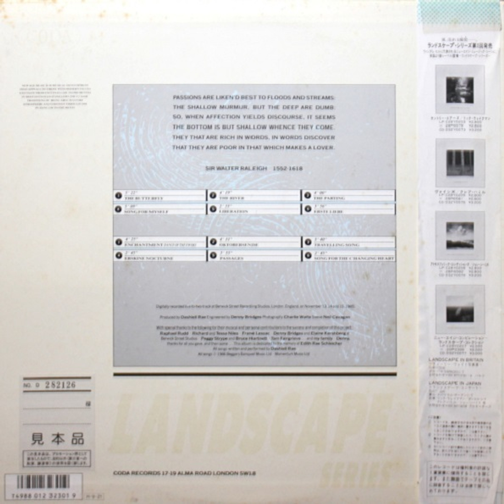 Dashiell Rae / Songs Without Words - Piano Solos (LP)
