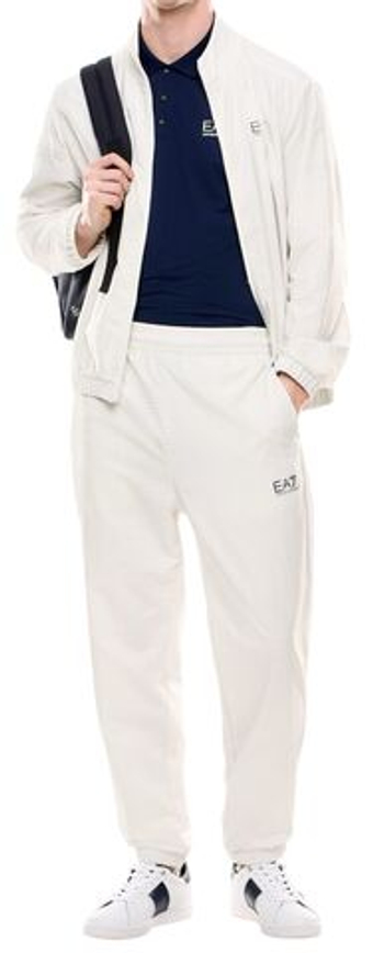 Мужской теннисный костюм EA7 Man Woven - белый