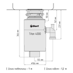 Измельчитель пищевых отходов BORT TITAN 4000