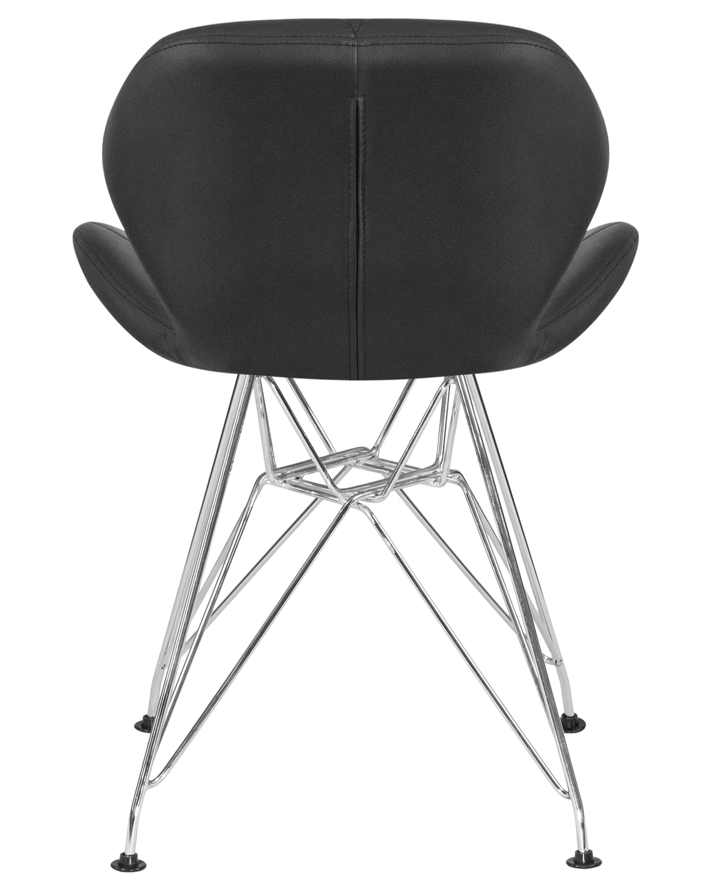 Стул обеденный DOBRIN BUTTERFLY CHROME, ножки хром, цвет чёрный