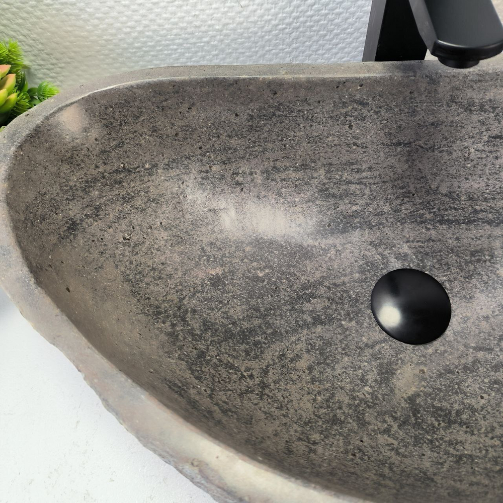 Раковина из речного камня RS-64102 (58*36*15) 0122