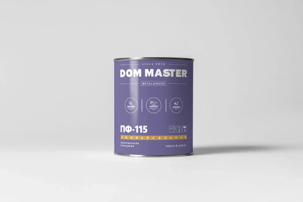 DOM MASTER Эмаль ПФ-115 Васильковая 2,6кг (НОВОКОЛОР)