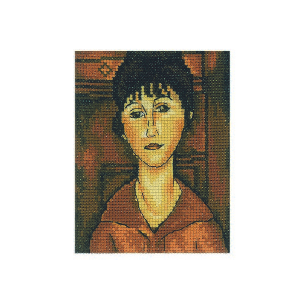 "Портрет девушки"-EH337 вышивка
