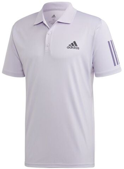 Мужское теннисное поло Adidas Club 3-Stripes Polo - purple tint/grey six