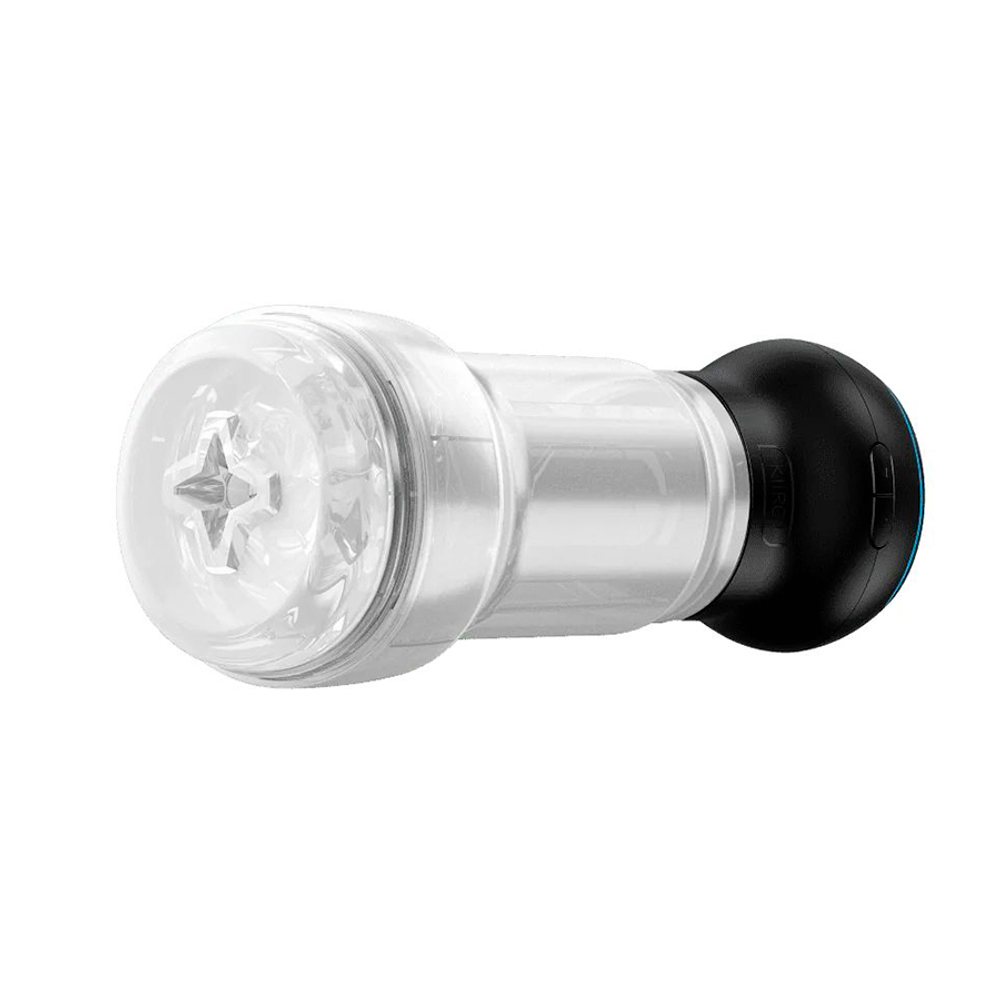 Набор Kiiroo: мастурбатор Feel Pocket Stroker Crystal + интерактивная насадка PowerBlow